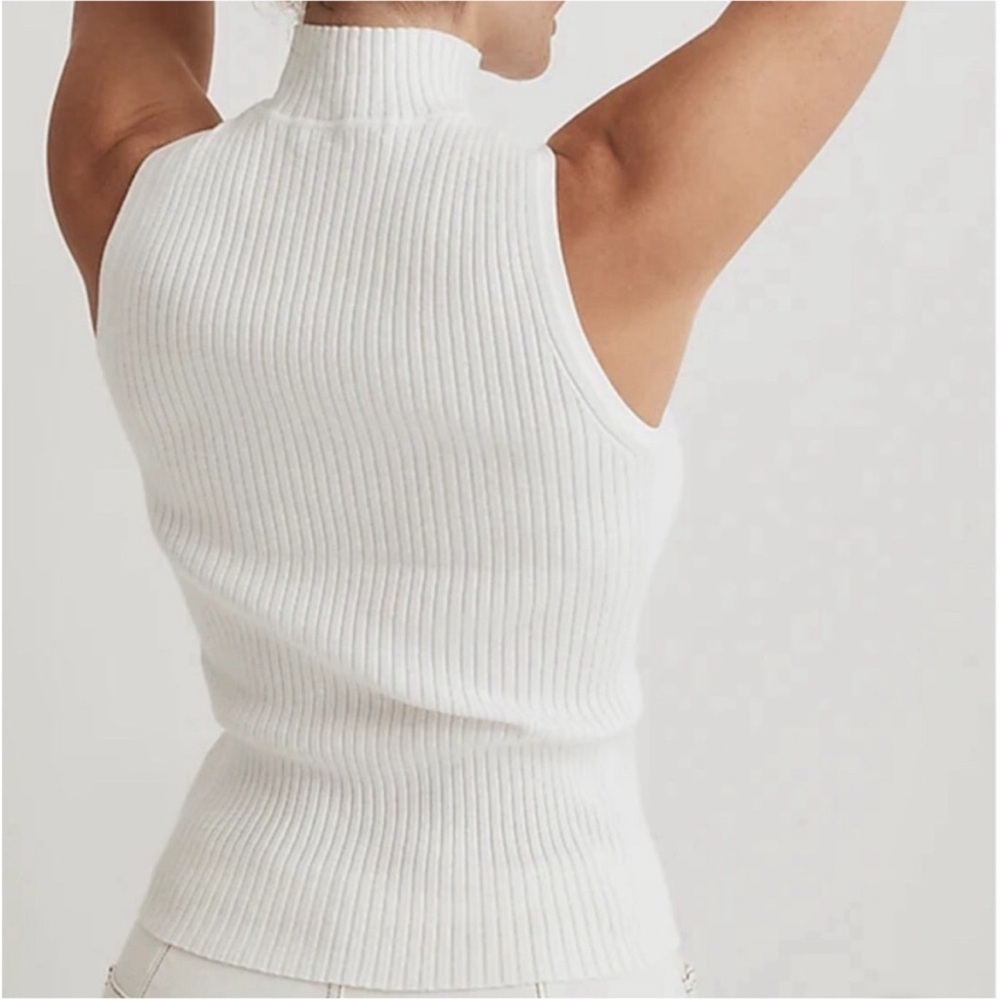 Madewell pearson mock neck sweater tank - Picture 2 of 9